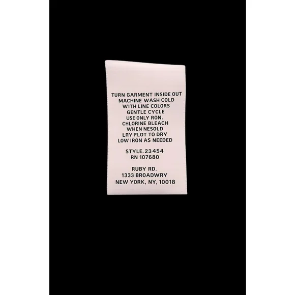 Ruby Rd Blue Short Sleeve Top Womens Size L Rayon Stretch Casual Blouse - Picture 5 of 5